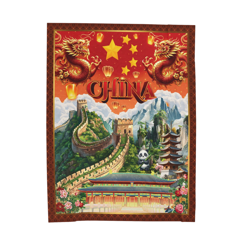 Chinese Velveteen Plush Blanket Soft Cozy Throw Home Decor Gift Idea