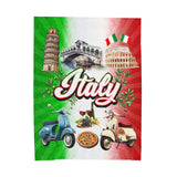 Italian Velveteen Plush Blanket Soft Cozy Throw Home Decor Gift Idea